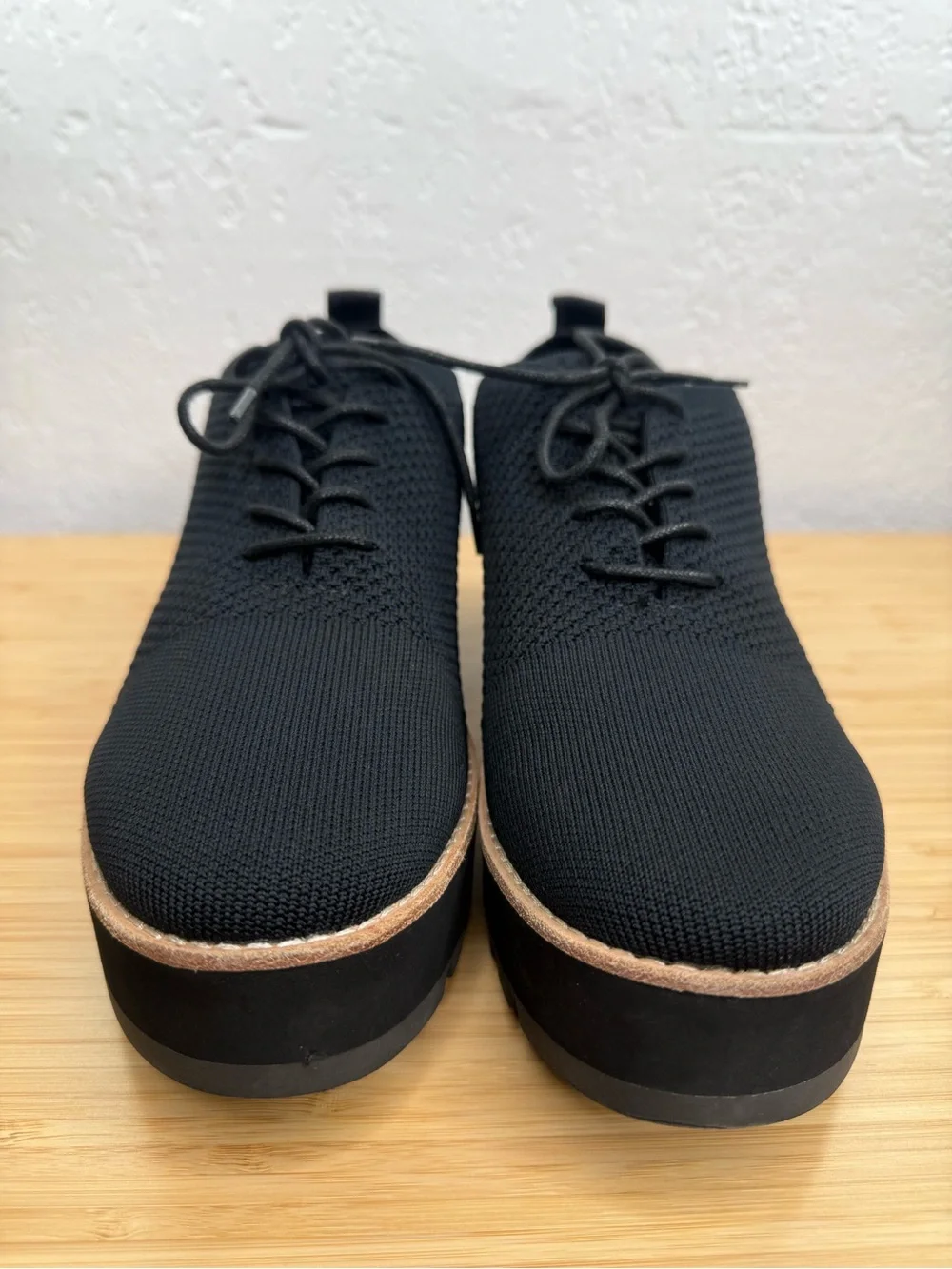 Eileen Fisher Eddy 2 Recicled Stretch Knit Platform Oxford  Size 11